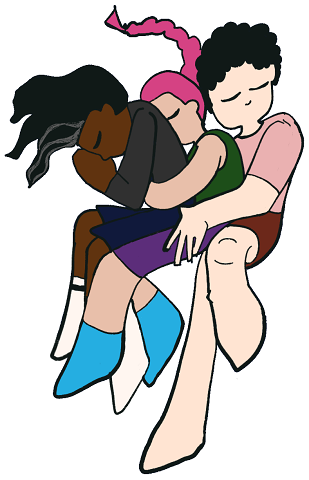 Stolen Futures: Doodle Of Imogen, Garrick And Xaden