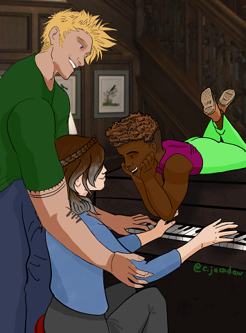 Stolen States: Liam, Violet And Ridoc In College